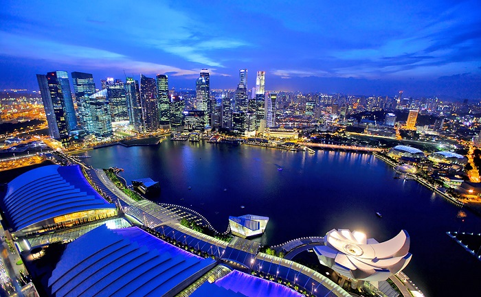 Sky Park trên nóc khách sạn Marina Bay Sands