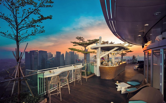 Sky Park trên nóc khách sạn Marina Bay Sands
